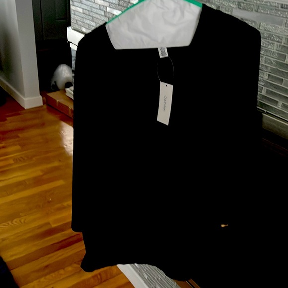 Calvin Klein Tops - NWT Calvin Klein Black 3/4 sleeve Size XL